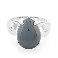 Anello in argento con Ematite