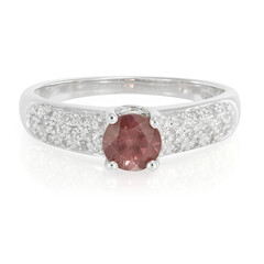 Anello in argento con Granato Malaya