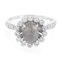 Anello in argento con Labradorite
