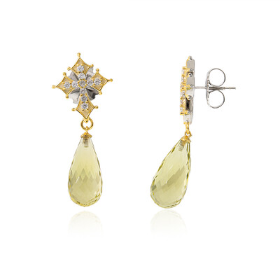 Orecchini in argento con Citrino Limone (Dallas Prince Designs)