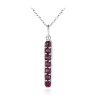 Collana in argento con Rodolite