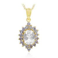 Collana in argento con Topazio Bianco