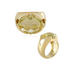 Anello in argento con Quarzo Limone