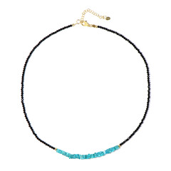 Collana in argento con Apatite Blu