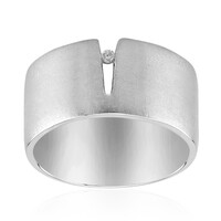 Anello in argento con Diamante SI1 (G)