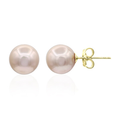 Orecchini in argento con Perla Ming Rosa (TPC)