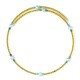 Collana rigida in acciaio con Turchese (Riya)