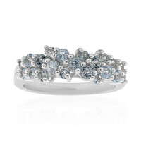 Anello in argento con Topazio Blu Cielo