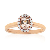 Anello in oro con Morganite