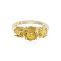 Anello in oro con Berillo Dorato