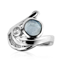 Anello in argento con Acquamarina Ofiki