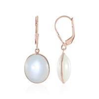 Orecchini in argento con Pietra di Luna Bianca (KM by Juwelo)