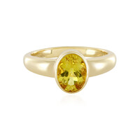 Anello in argento con Apatite Dorata