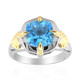 Anello in argento con Topazio Blu Svizzero (Remy Rotenier)