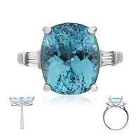 Anello in oro con Acquamarina Brasiliana AAA (AMAYANI)