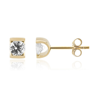 Orecchini in oro con Zaffiro Bianco