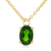 Collana in argento con Diopside Russo
