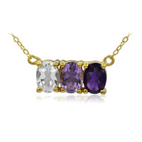 Collana in argento con Topazio Bianco