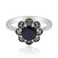Anello in argento con Zaffiro Blu
