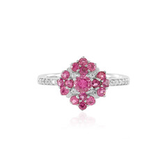 Anello in argento con Rubellite