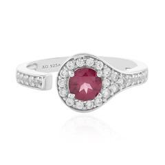 Anello in argento con Rodolite