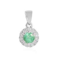 Ciondolo in argento con Smeraldo Colombiano
