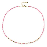 Collana in argento con Tormalina Rosa Nigeriana (Riya)