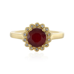 Anello in argento con Rubino del Madagascar