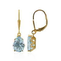 Orecchini in argento con Topazio Blu Cielo