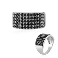 Anello in argento con Spinello Nero