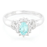 Anello in argento con Apatite Blu