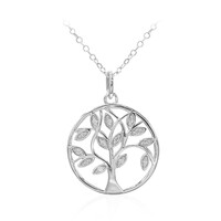 Collana in argento con Diamante I3 (I)