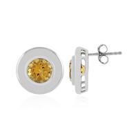 Orecchini in argento con Citrino