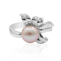 Anello in argento con Perla di Acqua Dolce (TPC)