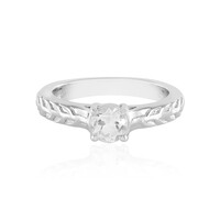 Anello in argento con Topazio Bianco