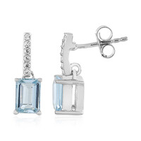 Orecchini in argento con Acquamarina