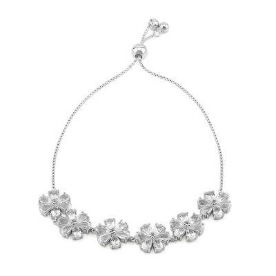 Bracciale in argento con Topazio Bianco
