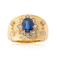 Anello in oro con Cianite del Nepal (CIRARI)
