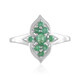 Anello in argento con Smeraldo Zambia