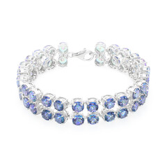 Bracciale in argento con Topazio Mistico Blu