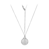 Collana in argento con Topazio Bianco