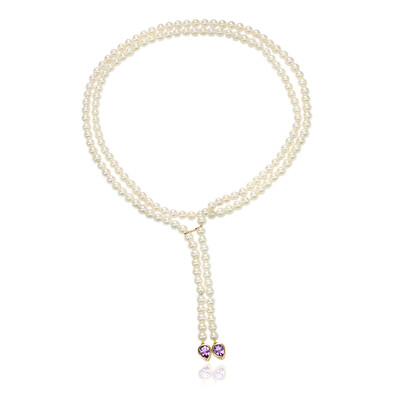 Collana in oro con Ametista (Michelle Albala)