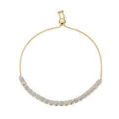 Bracciale in ottone con Diamante I3 (I) (Juwelo Style)