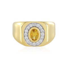 Anello in argento con Berillo Giallo
