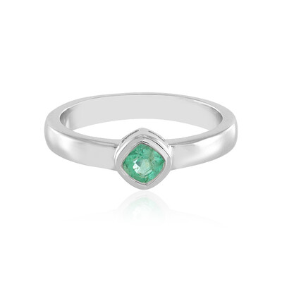 Anello in argento con Smeraldo Russo