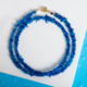 Collana in argento con Opale Blu dell'Etiopia