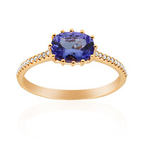 Anello in oro con Tanzanite AAA