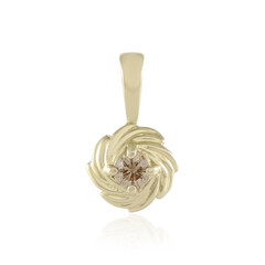 Ciondolo in oro con Diamante Champagne I2