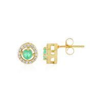 Orecchini in argento con Smeraldo Russo
