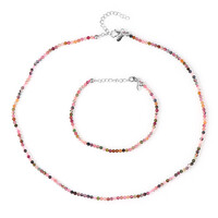 Parure in argento con Tormalina